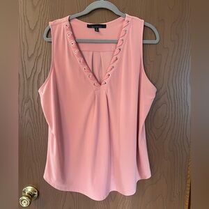 WHBM sleeveless shell/top, pink size XL